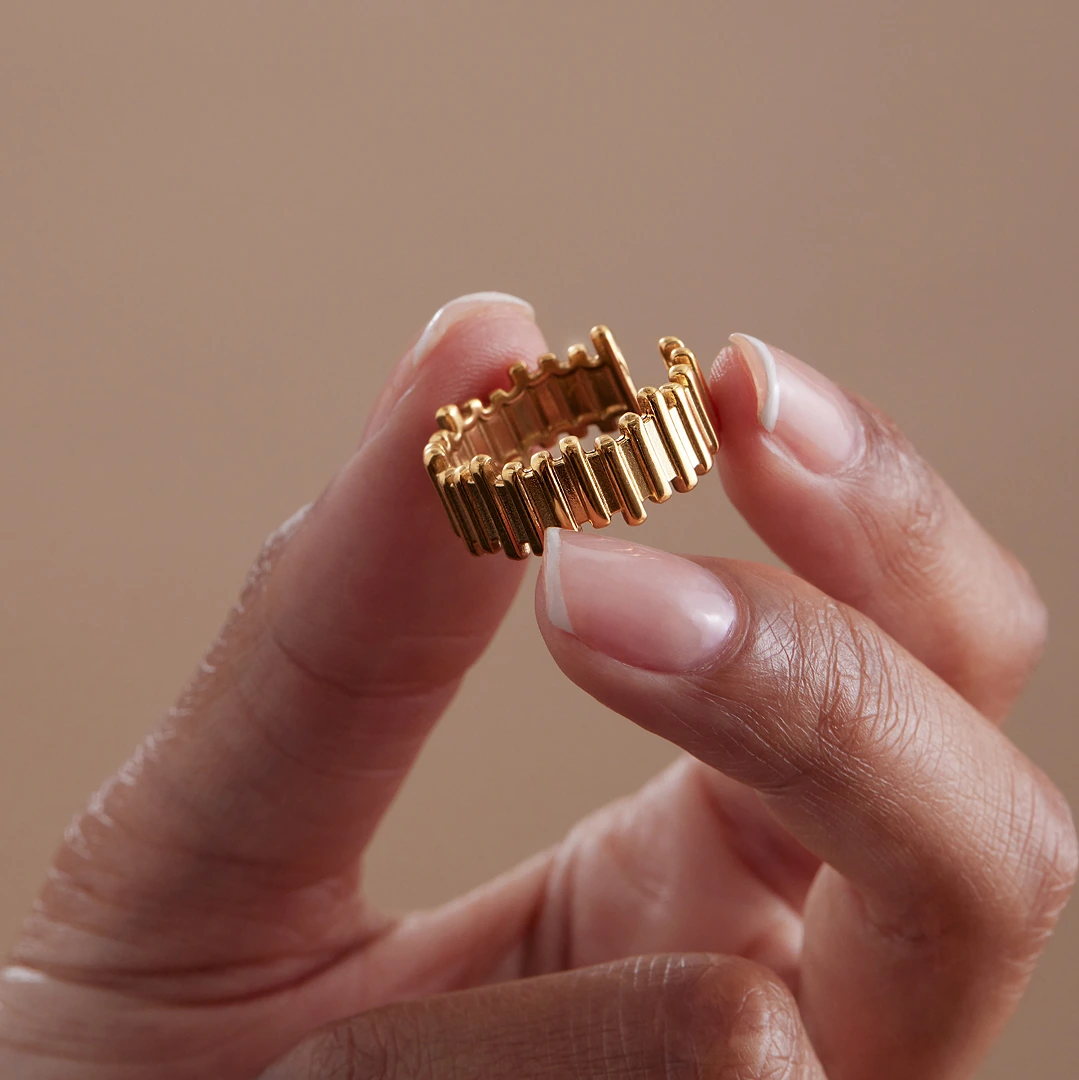 Adjustable Textured Ring