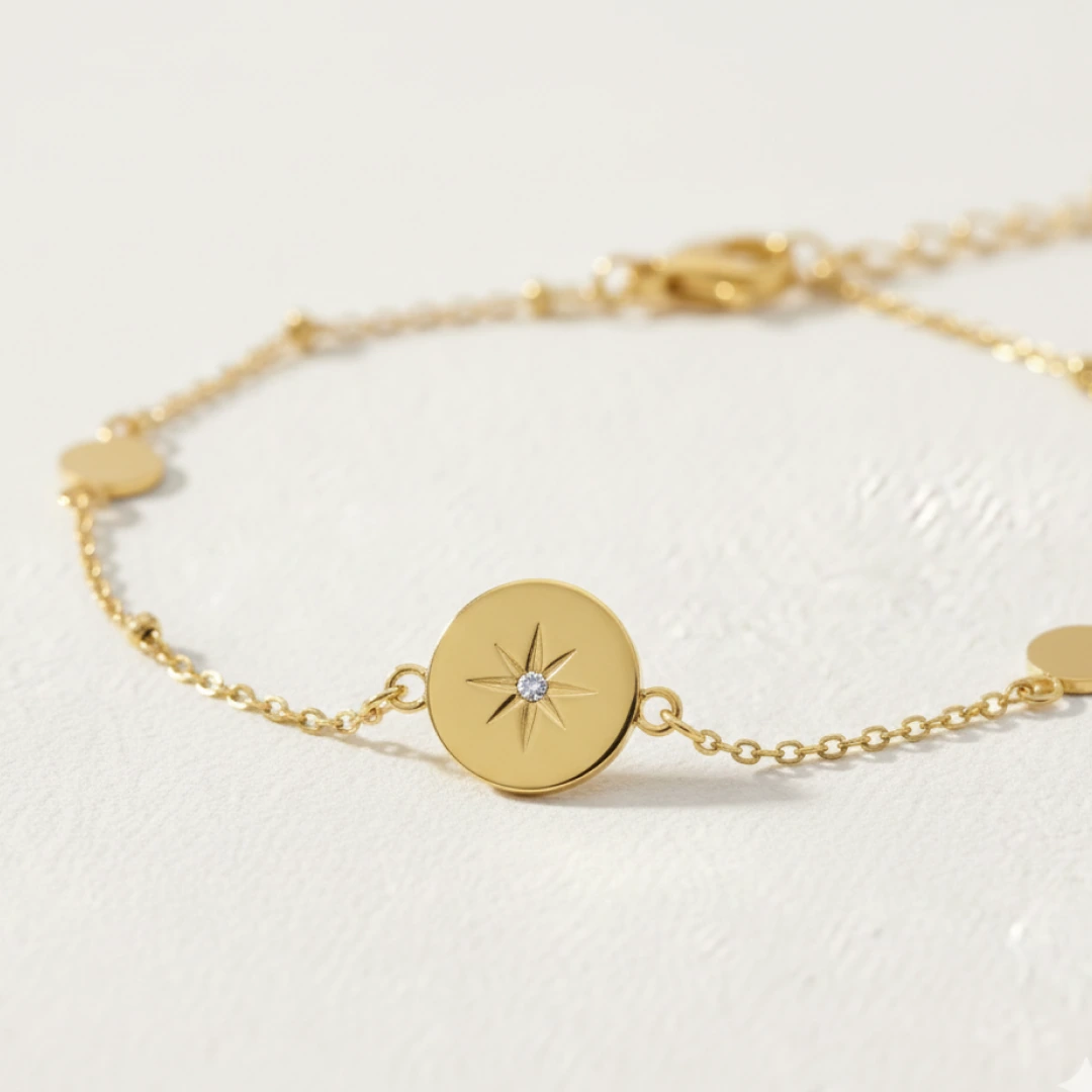 Celestial Star Disc Bracelet