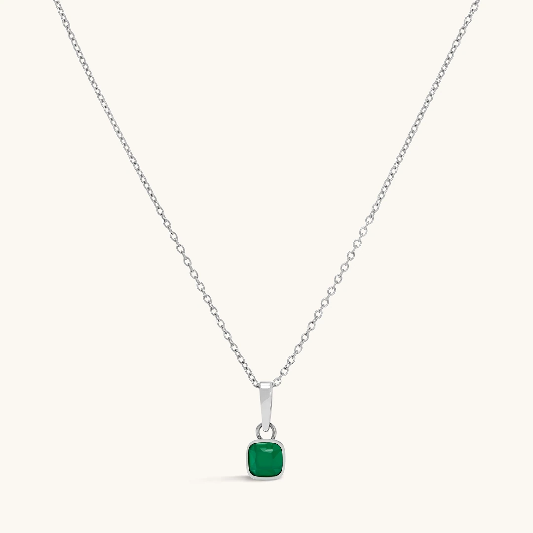 Classic Cushion Stone Necklace