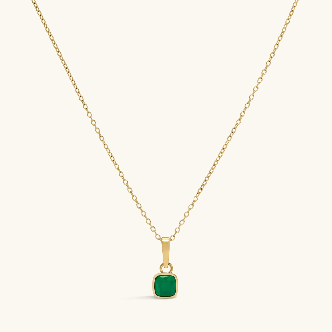 Classic Cushion Stone Necklace