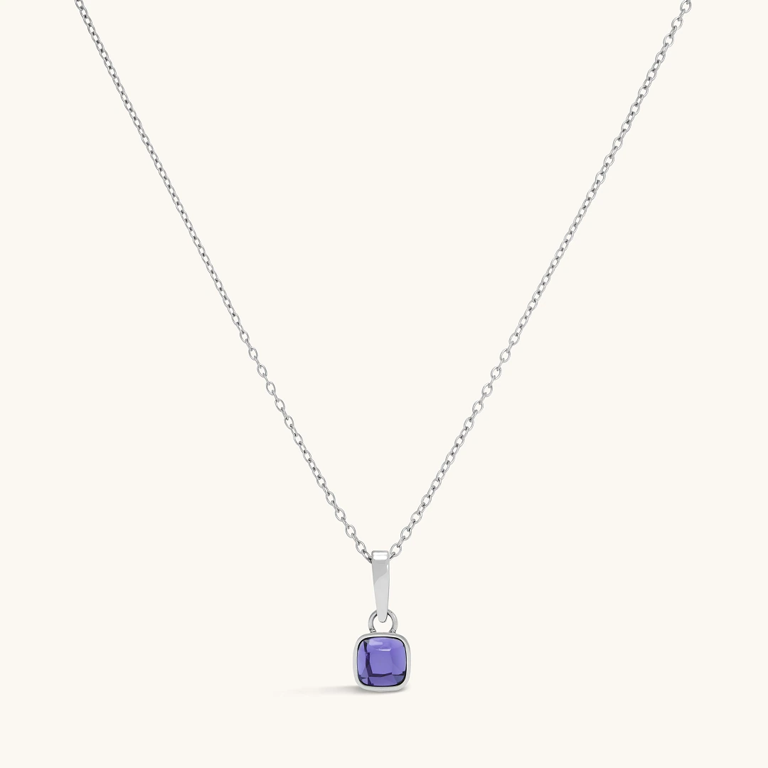 Classic Cushion Stone Necklace