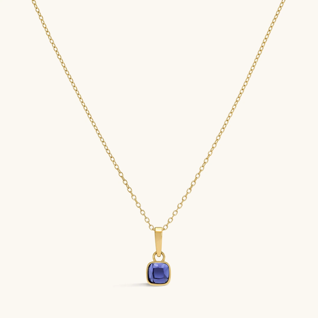 Classic Cushion Stone Necklace