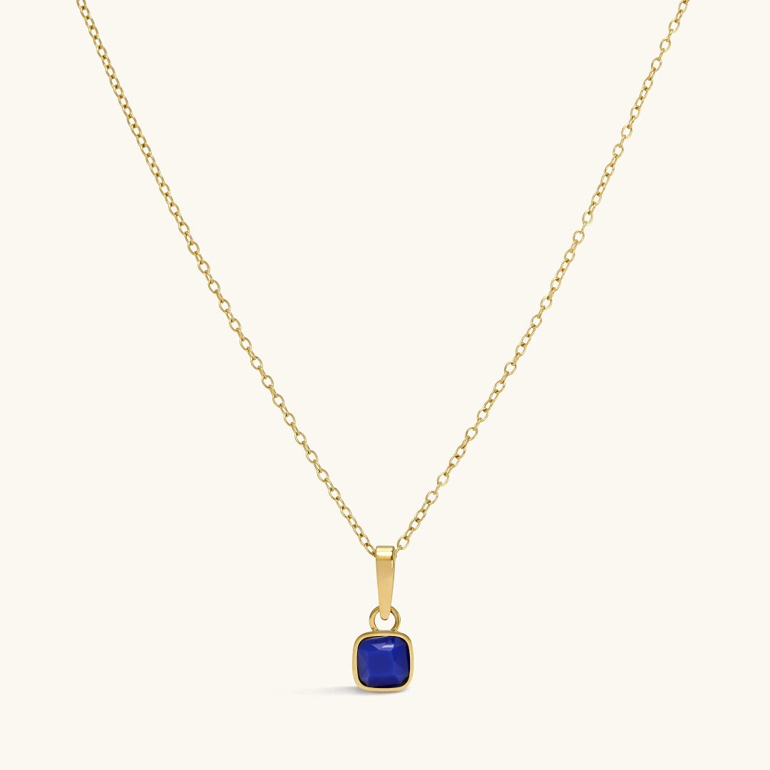 Classic Cushion Stone Necklace