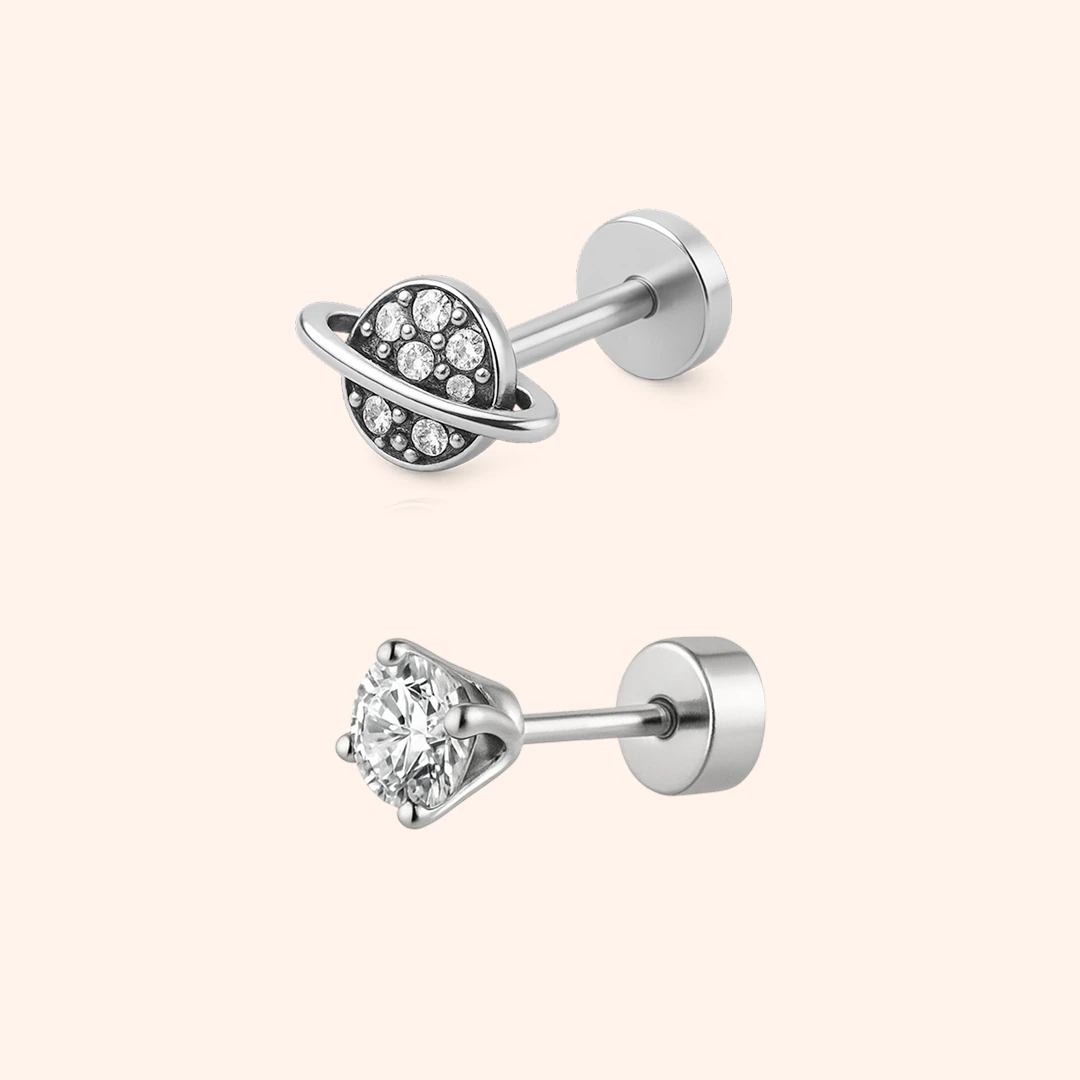 Cosmic Sparkle Flat Back Set of 2
