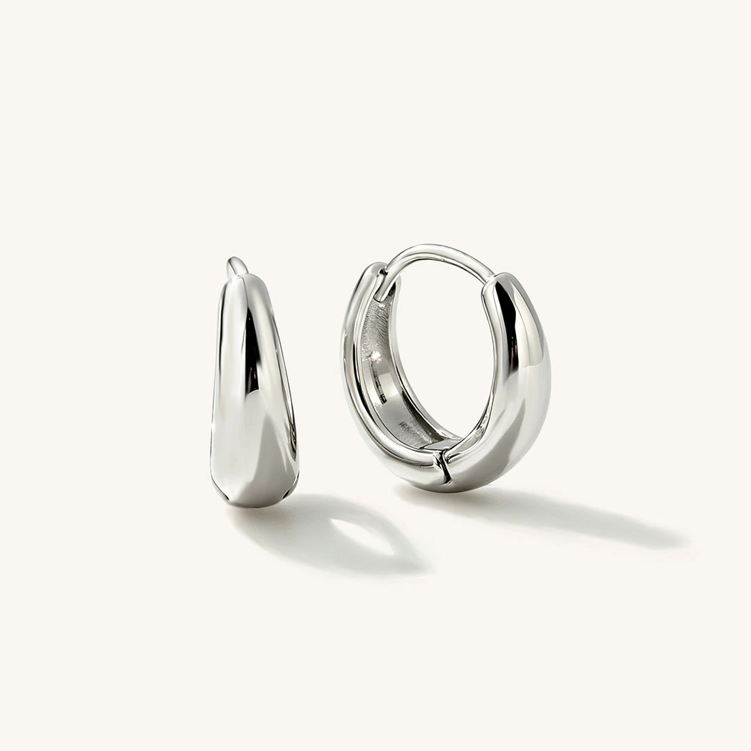Curved Hoop Earrings