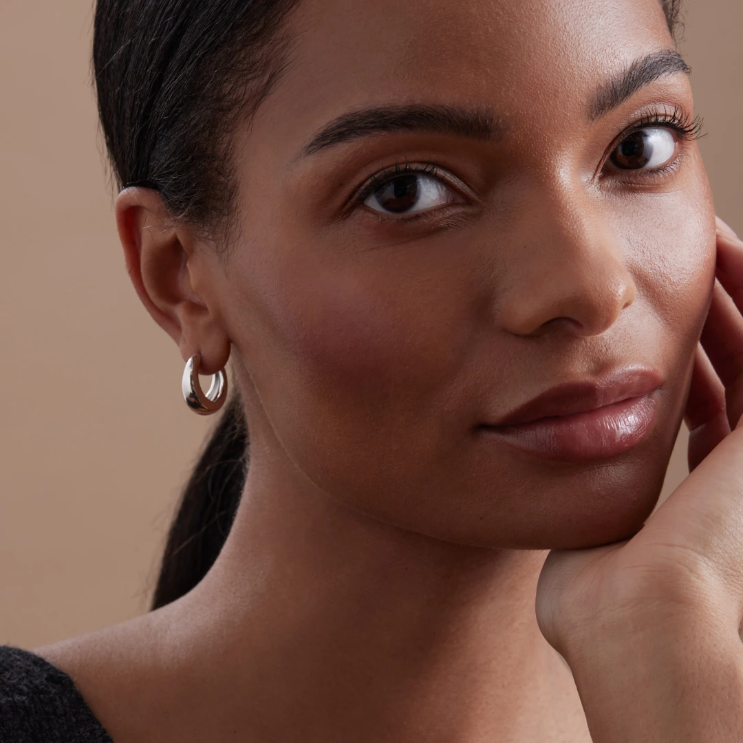 Curved Hoop Earrings