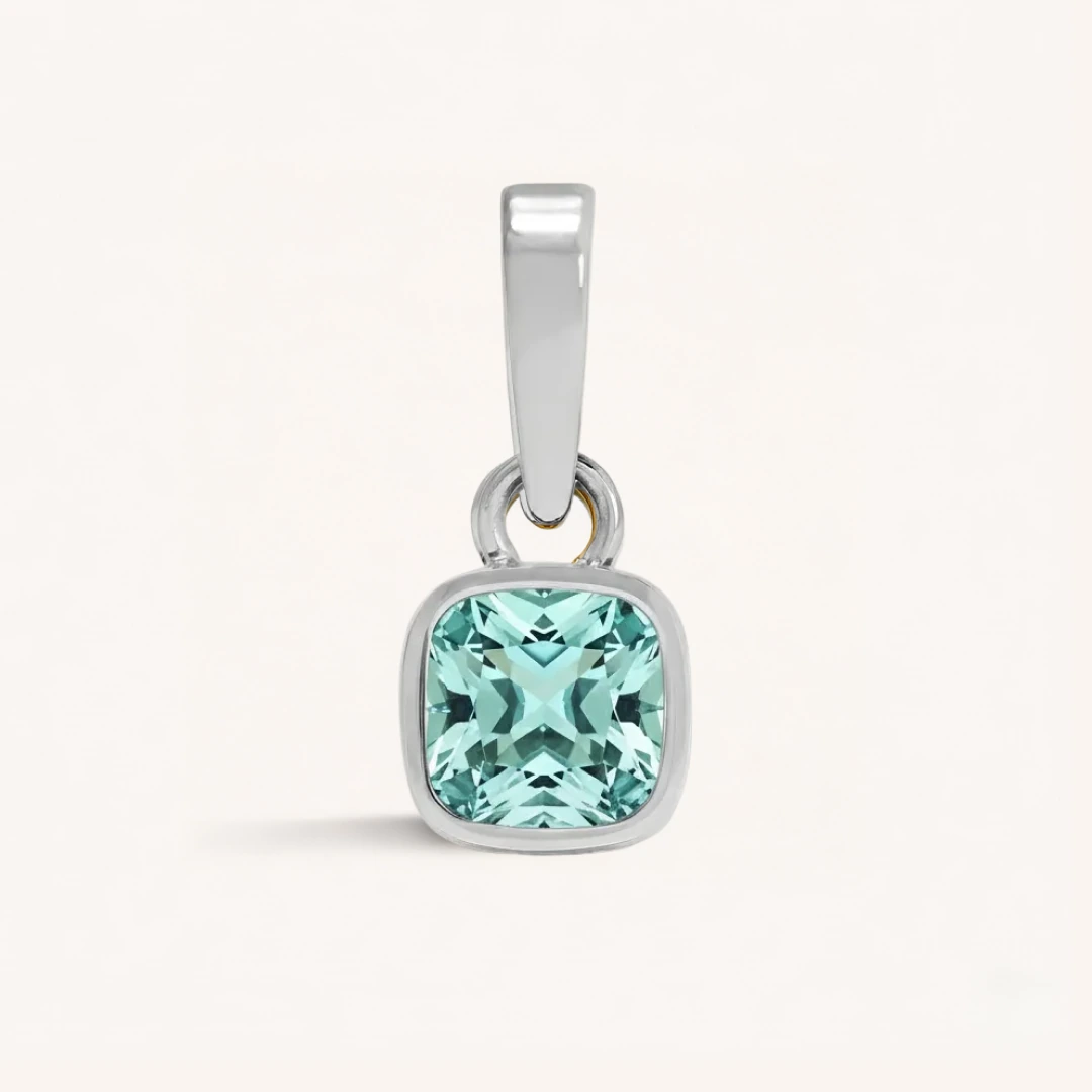 Cushion Birthstone Charm