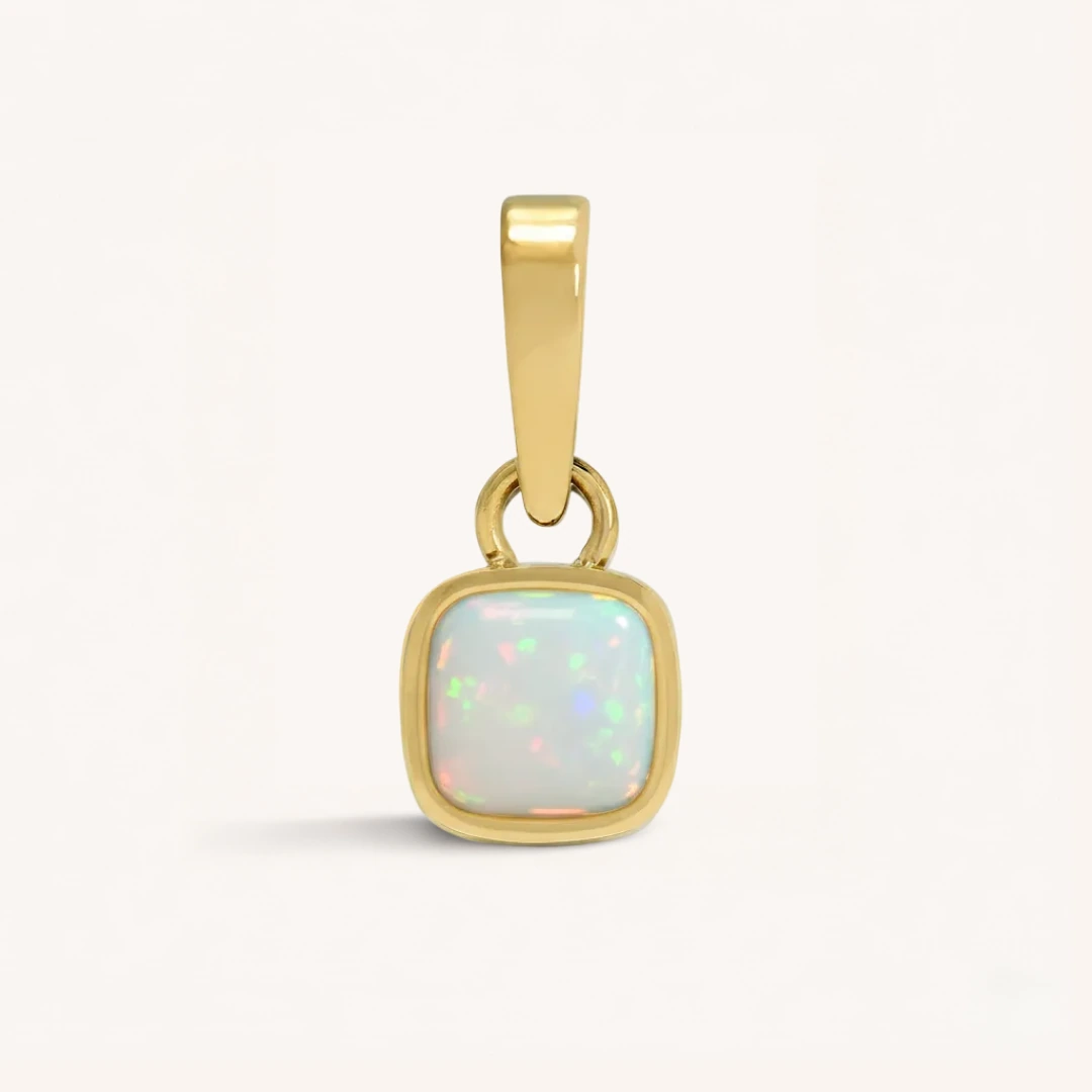 Cushion Birthstone Charm