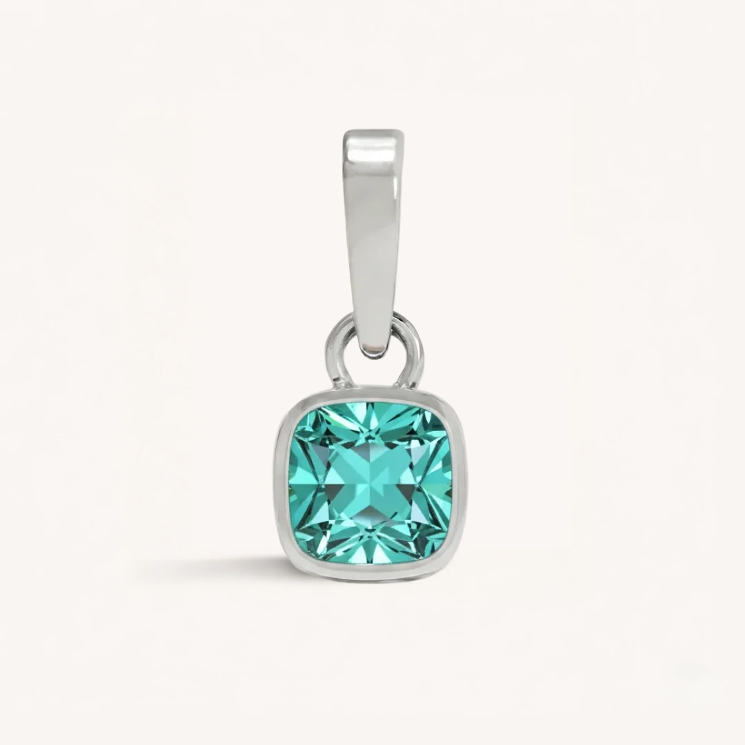 Cushion Birthstone Charm