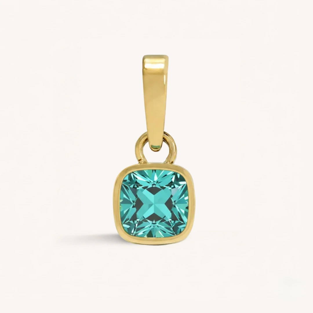 Cushion Birthstone Charm