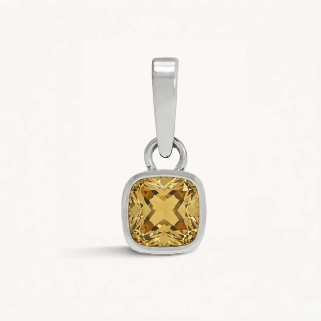 Cushion Birthstone Charm