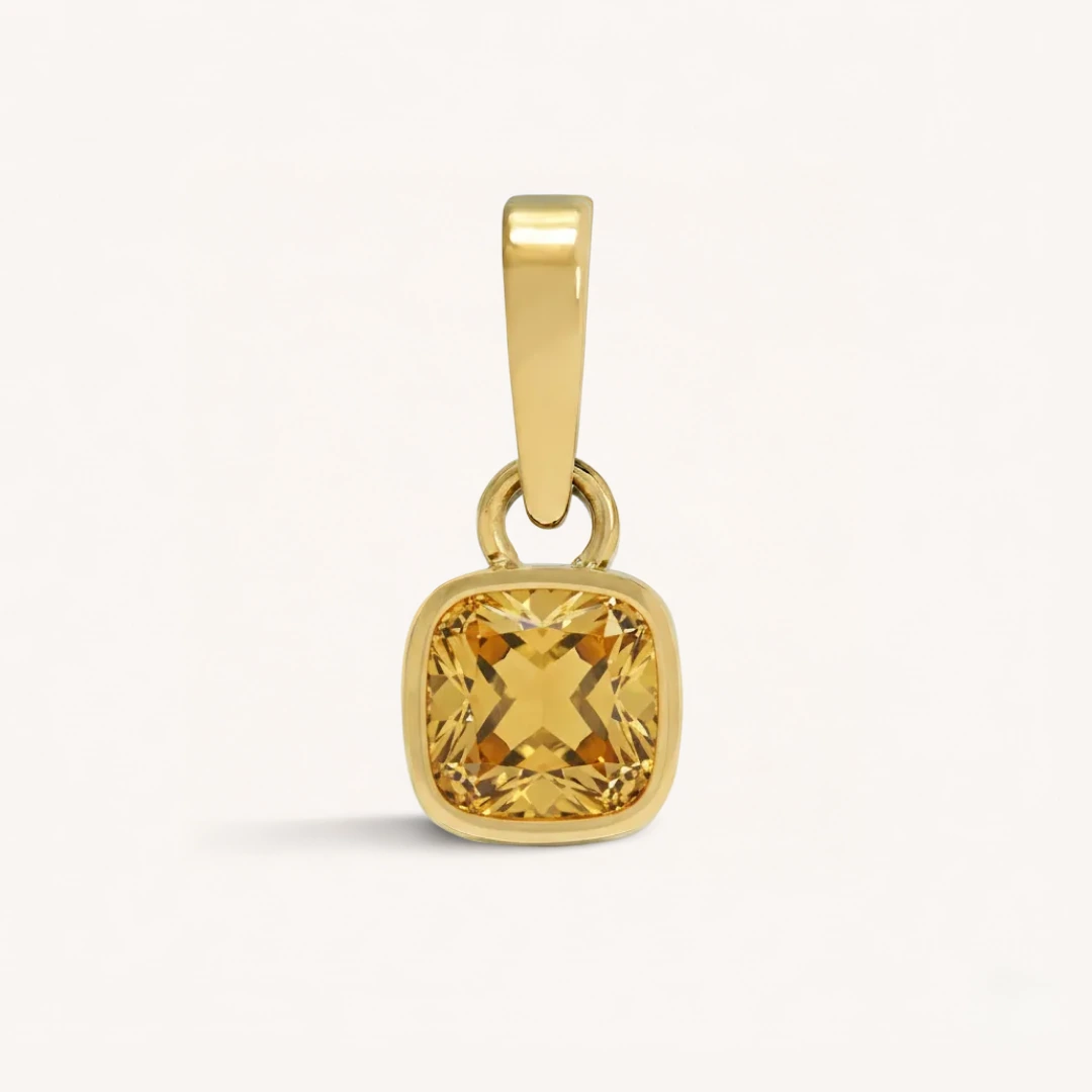 Cushion Birthstone Charm