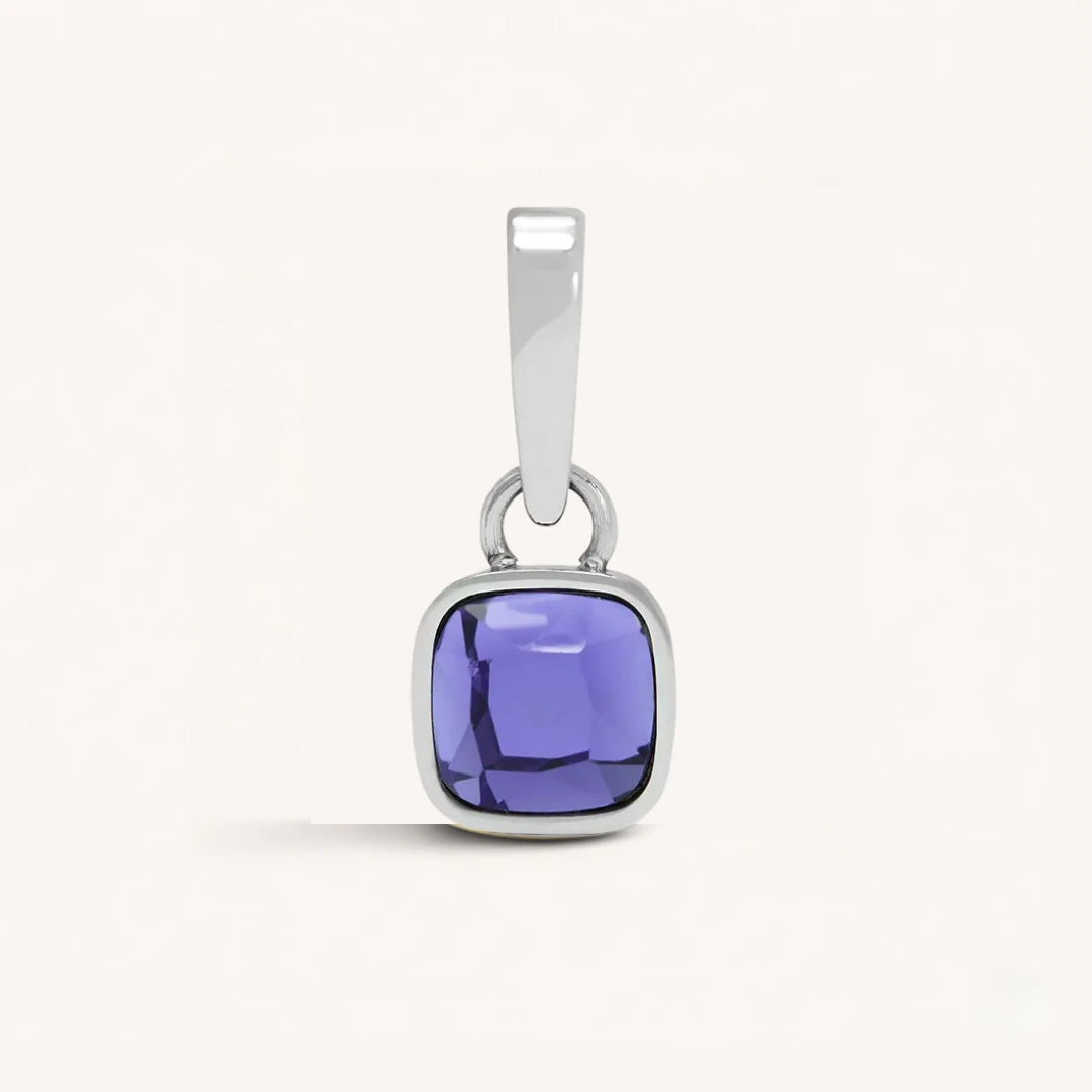 Cushion Birthstone Charm
