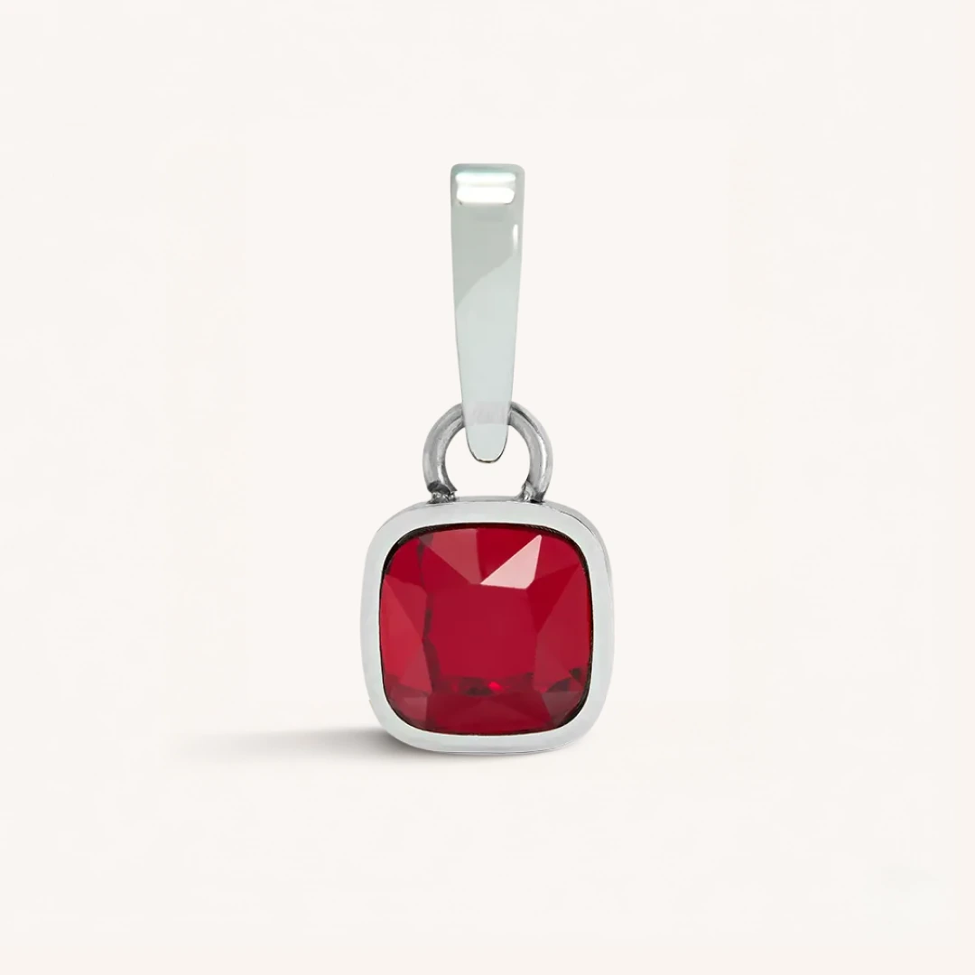 Cushion Birthstone Charm