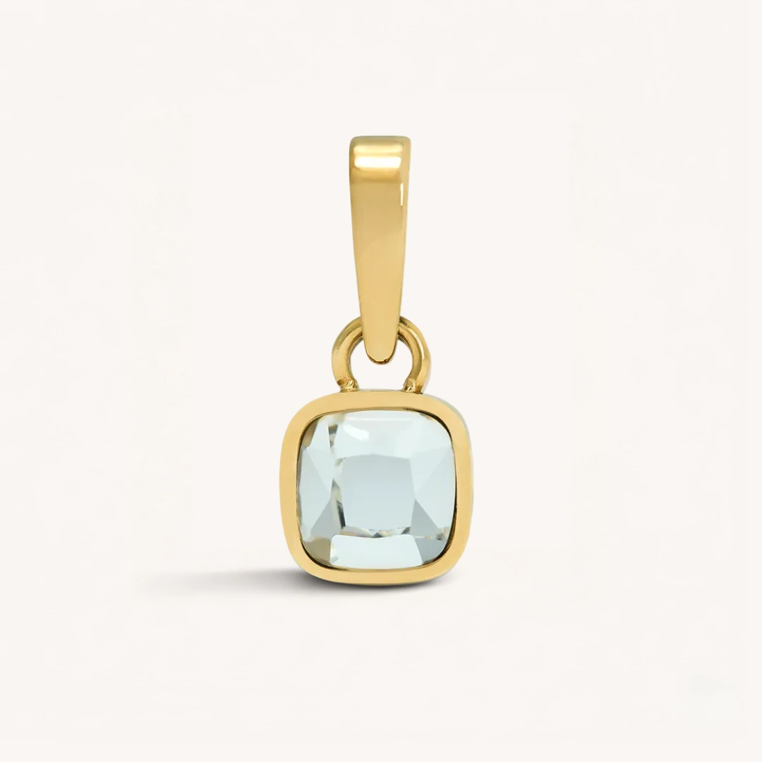 Cushion Birthstone Charm