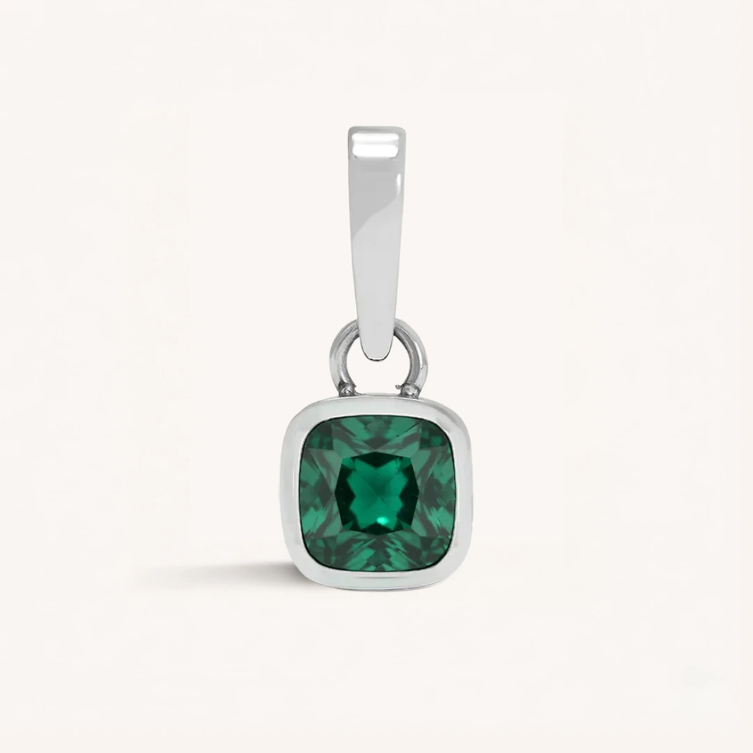 Cushion Birthstone Charm
