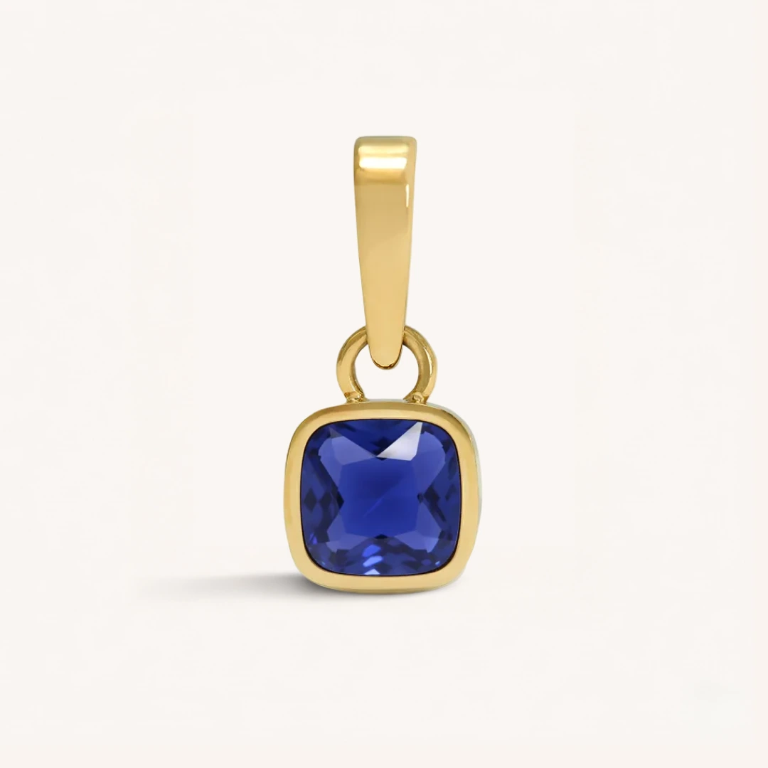 Cushion Birthstone Charm