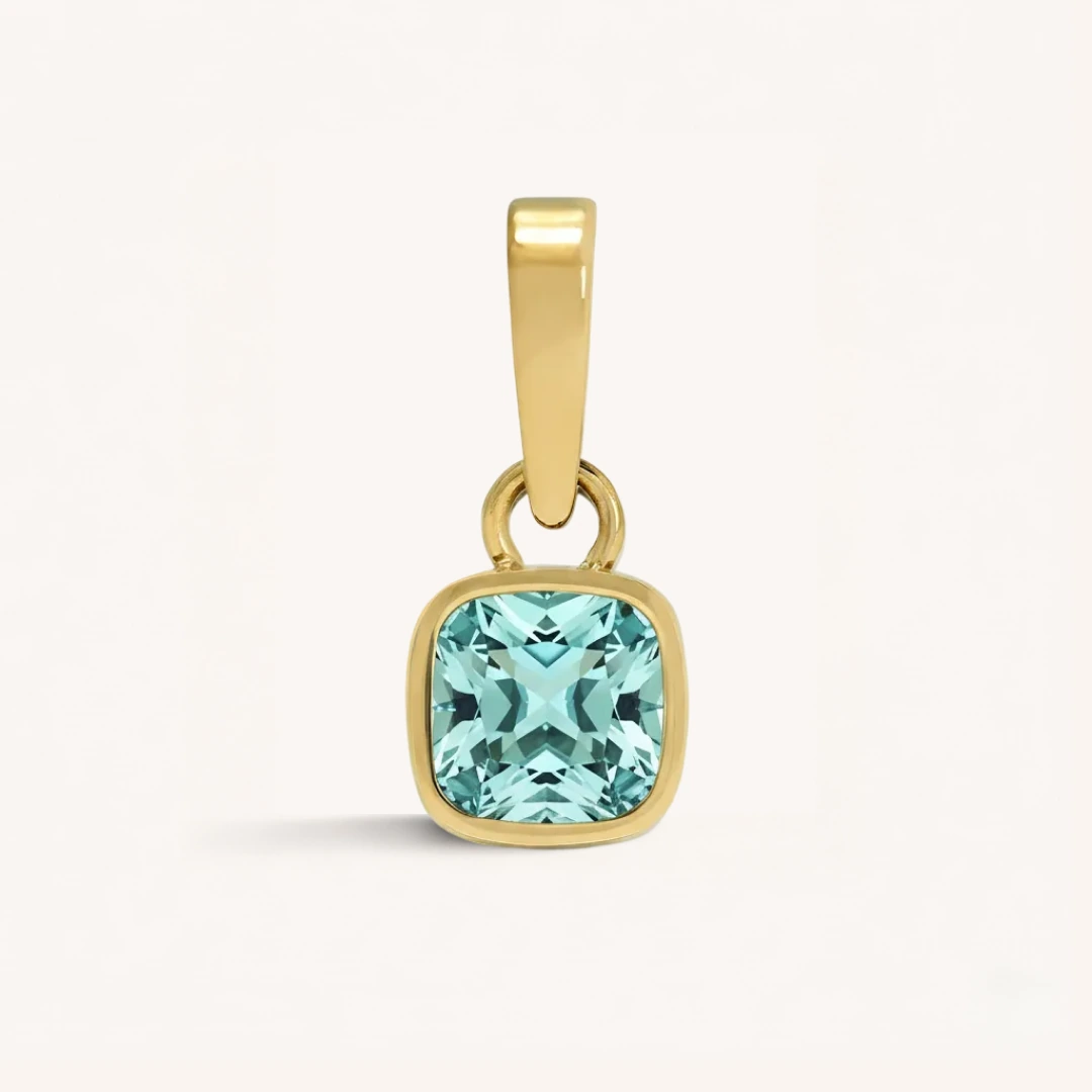 Cushion Birthstone Charm