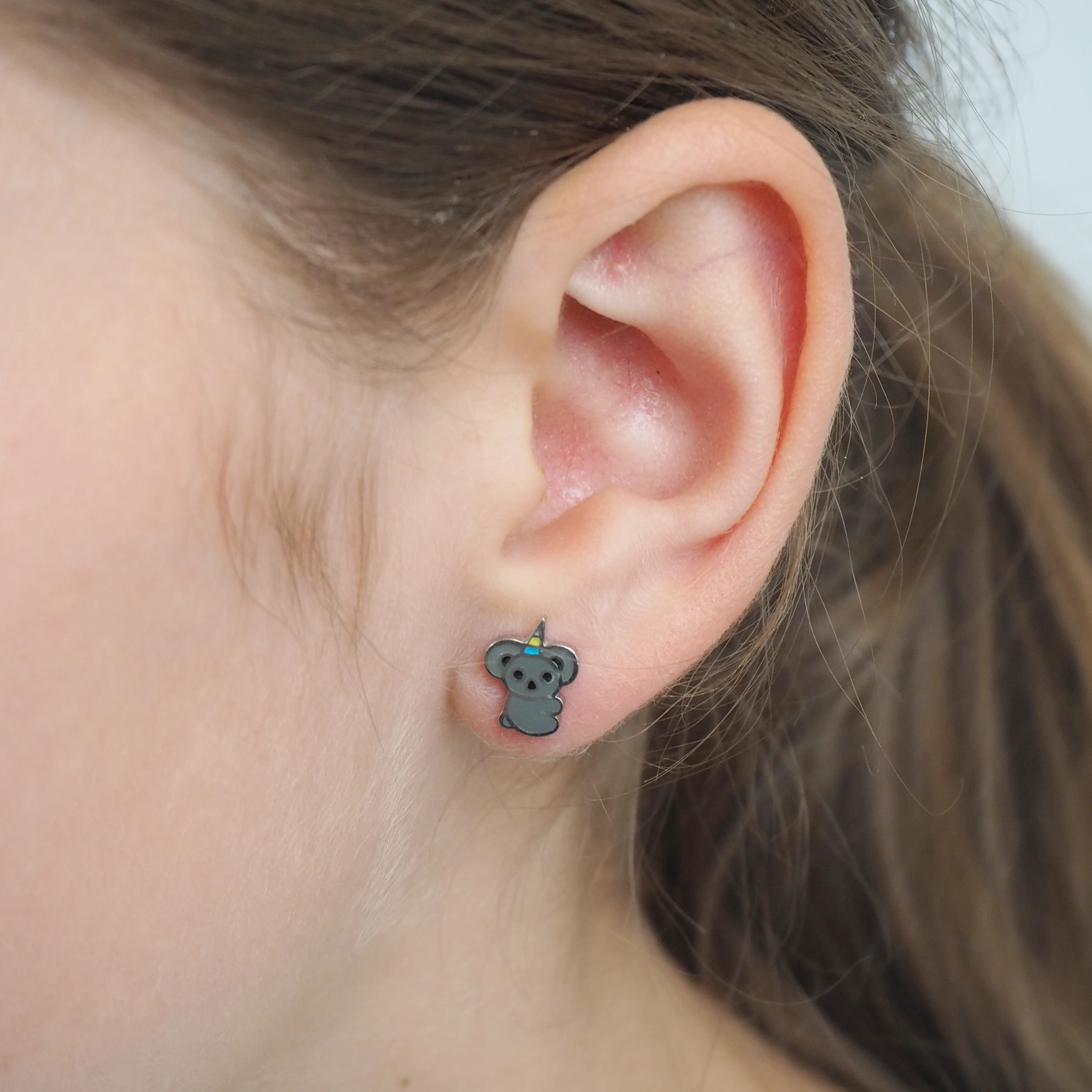 Cute Koala Stud Hypoallergenic Earrings