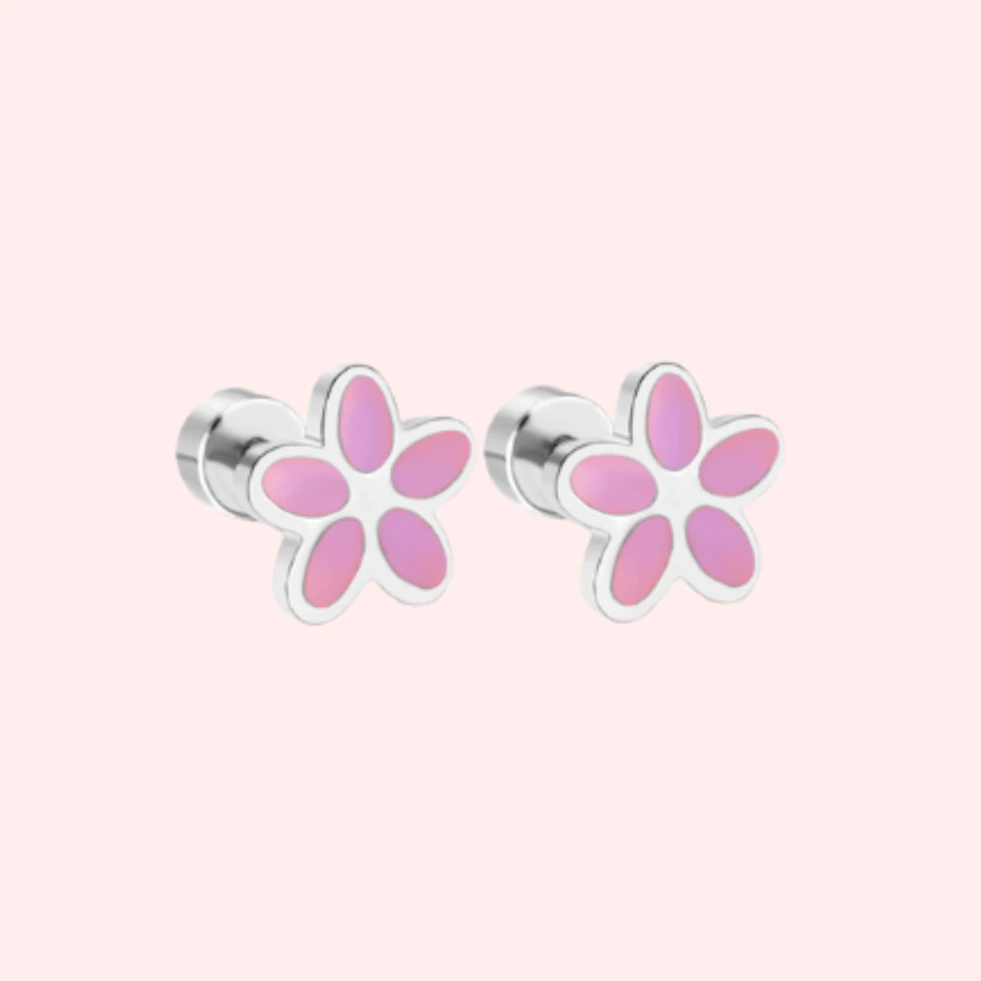 Dainty Flower Flat Back Earrings