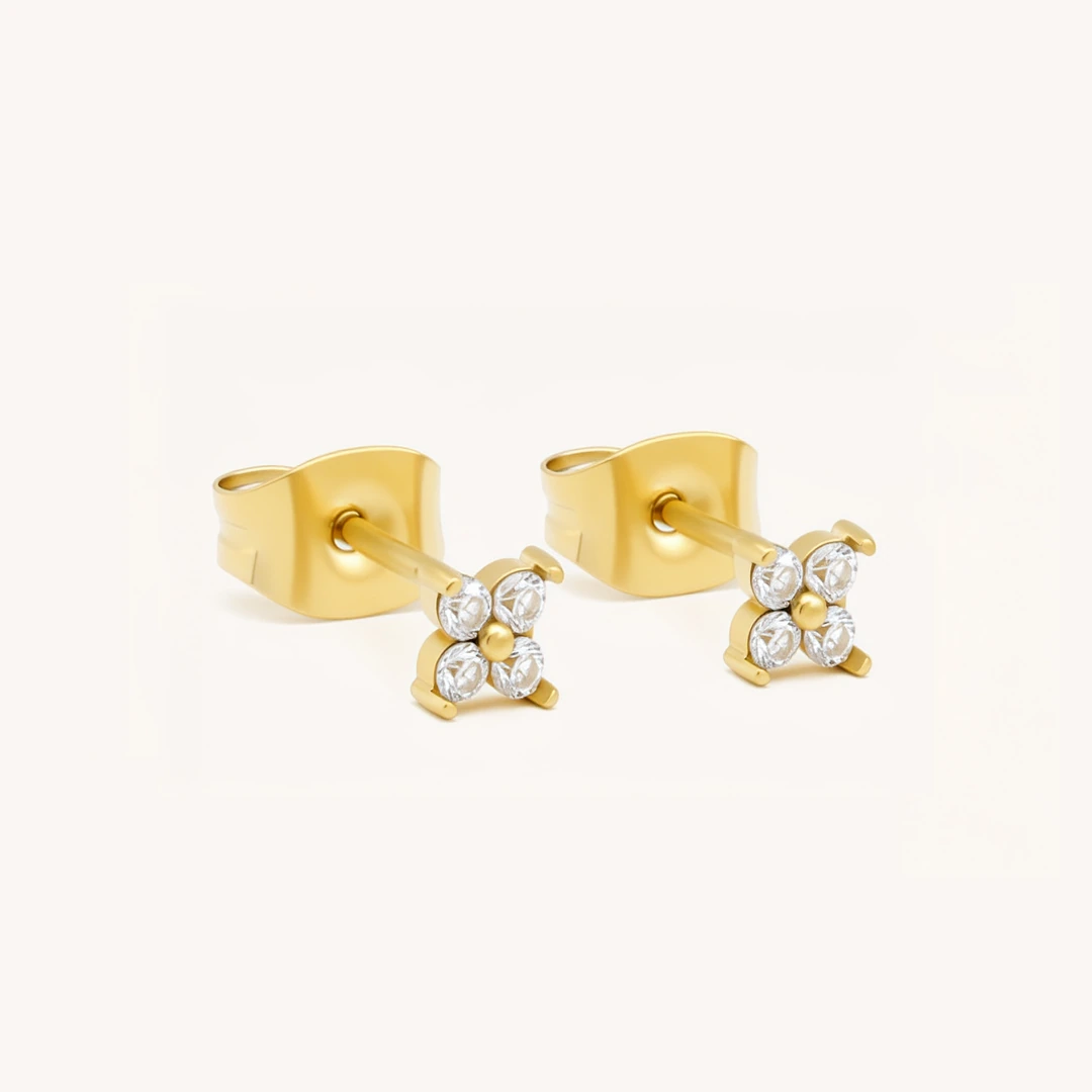 Delicate Hydrangea Stud Earrings