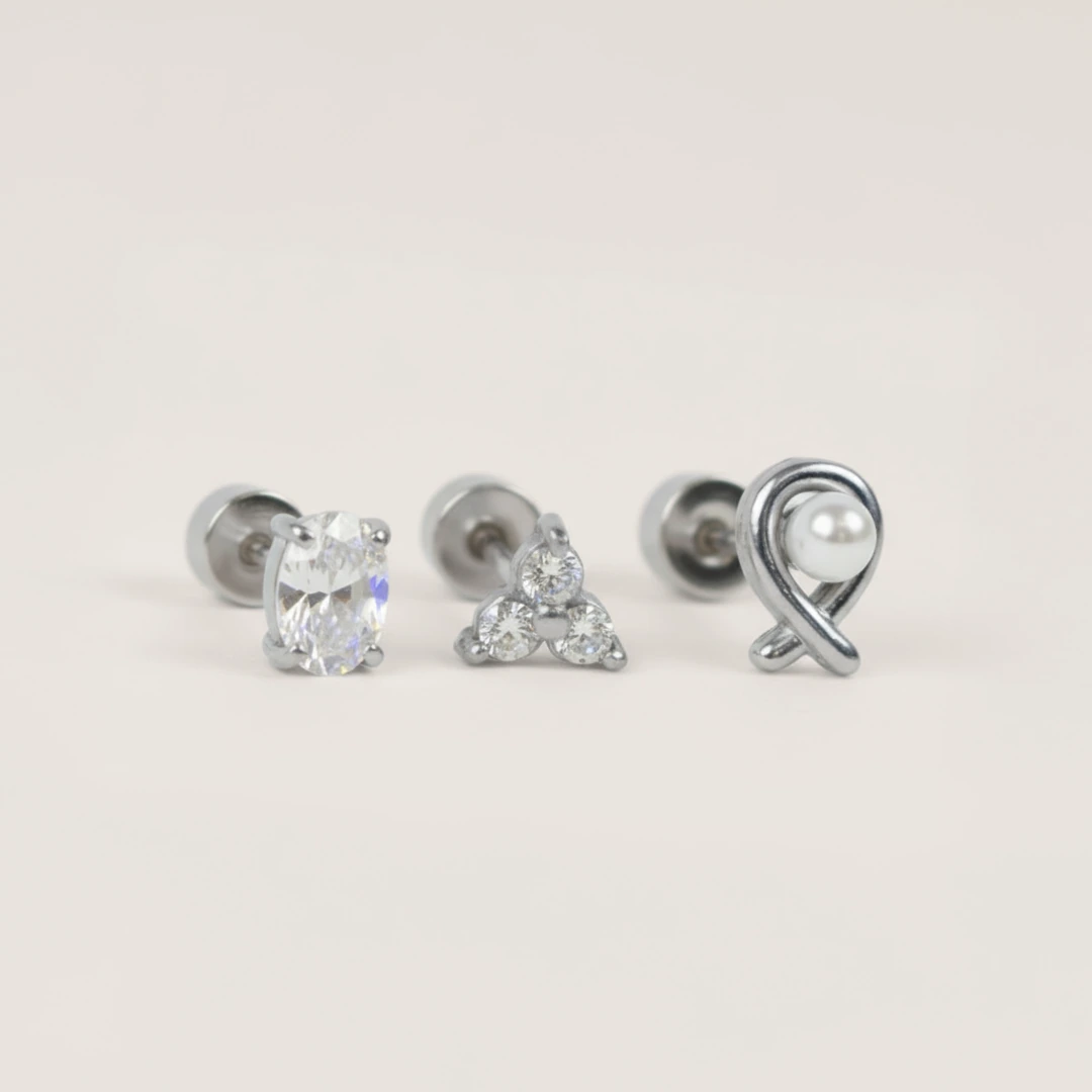 Fancy Flat Back Set of 3