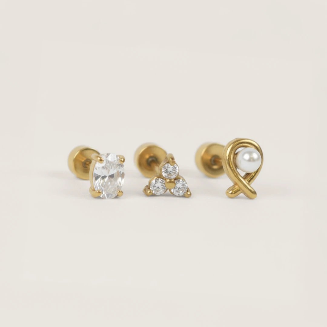Fancy Flat Back Set of 3
