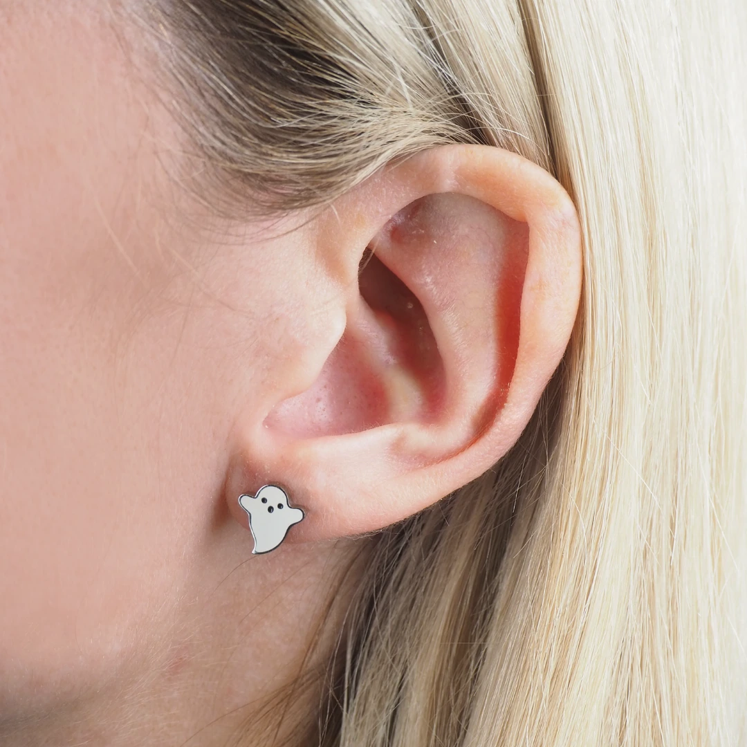 Ghost Hypoallergenic Earrings