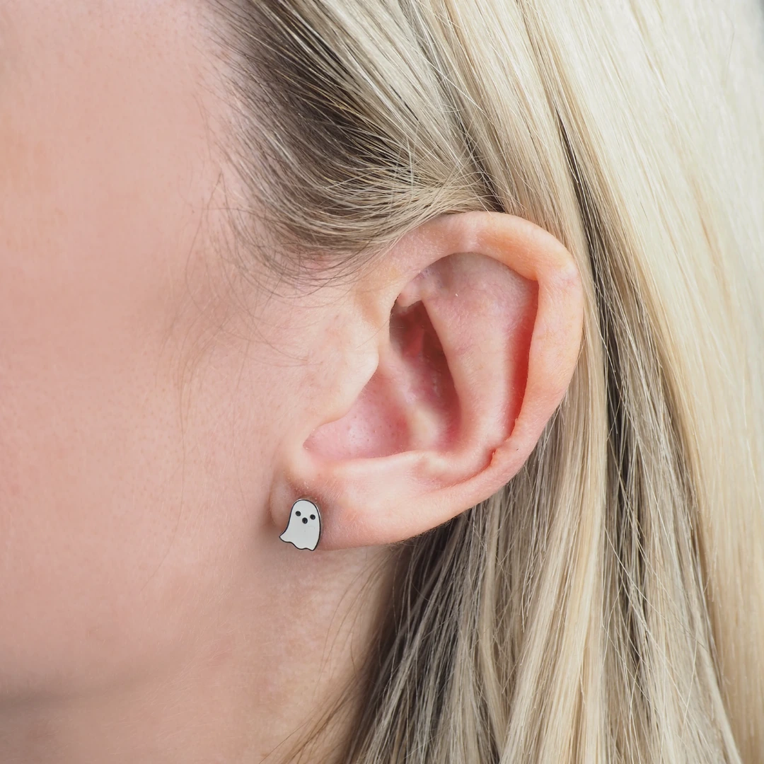 Ghost Hypoallergenic Earrings