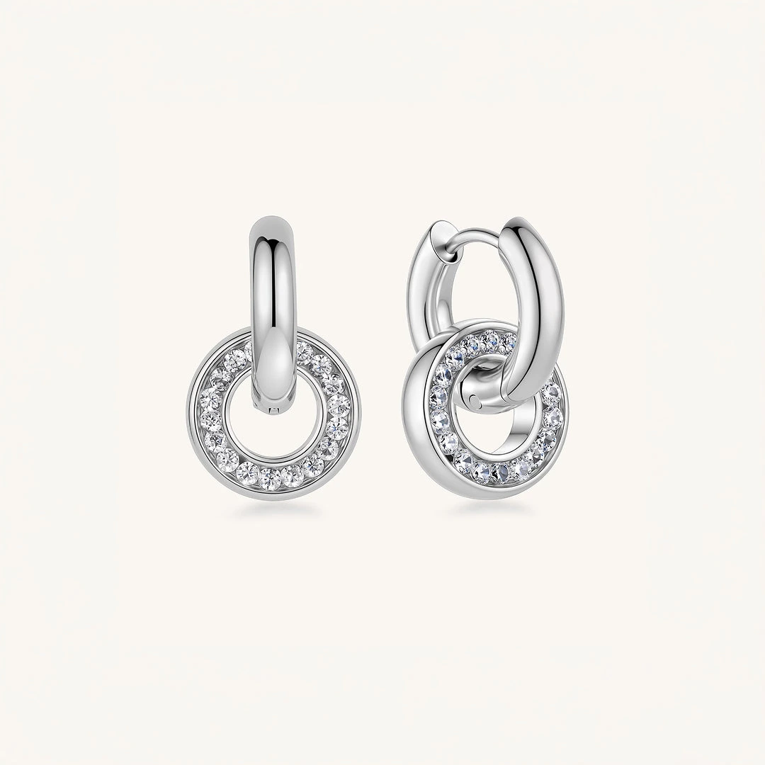 Infinity Double Hoop Earrings