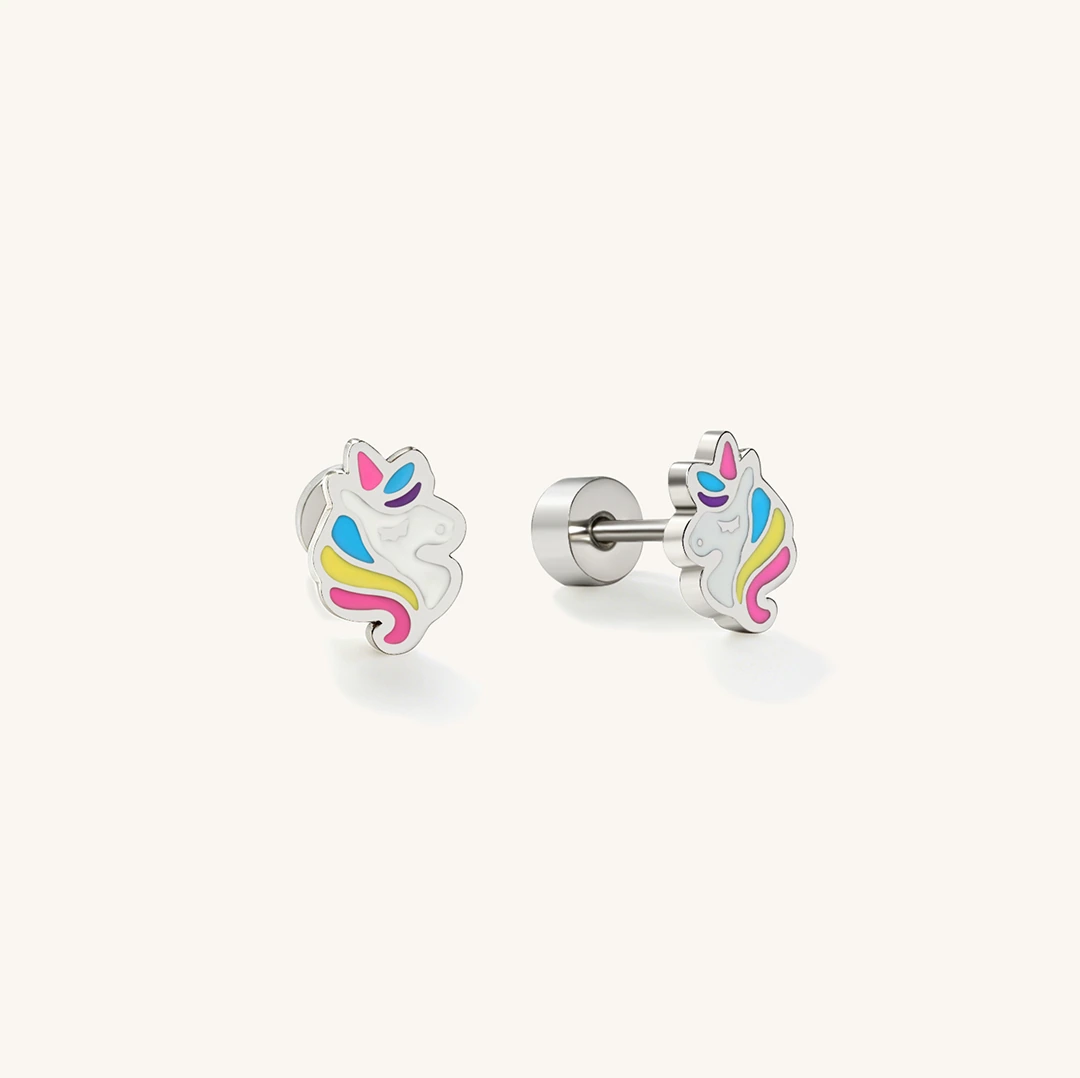 Magical Unicorn Flat Back Earrings