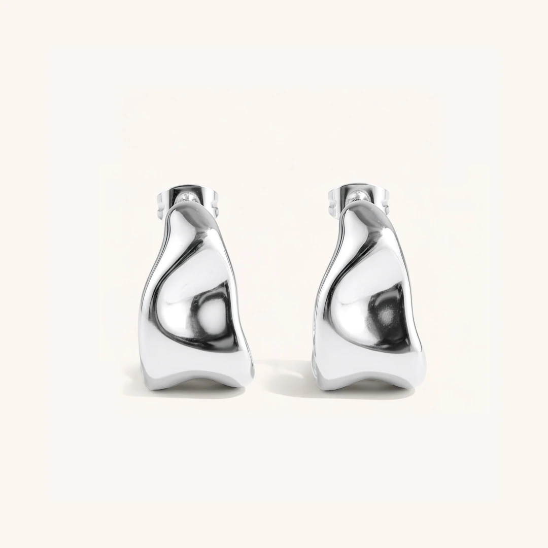 Molten Half Hoop Earrings