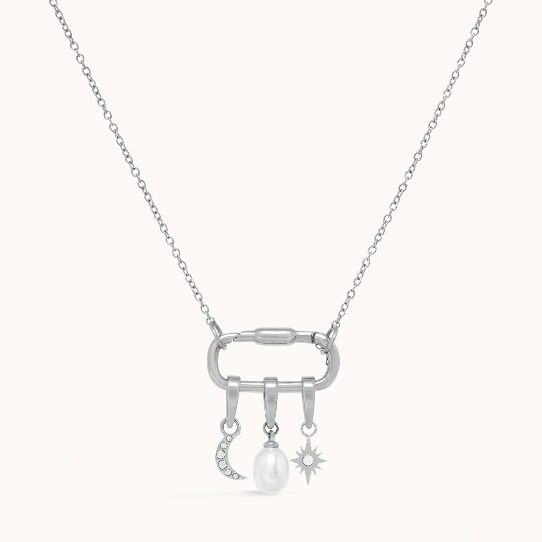 Open Link Carabiner Chain Necklace