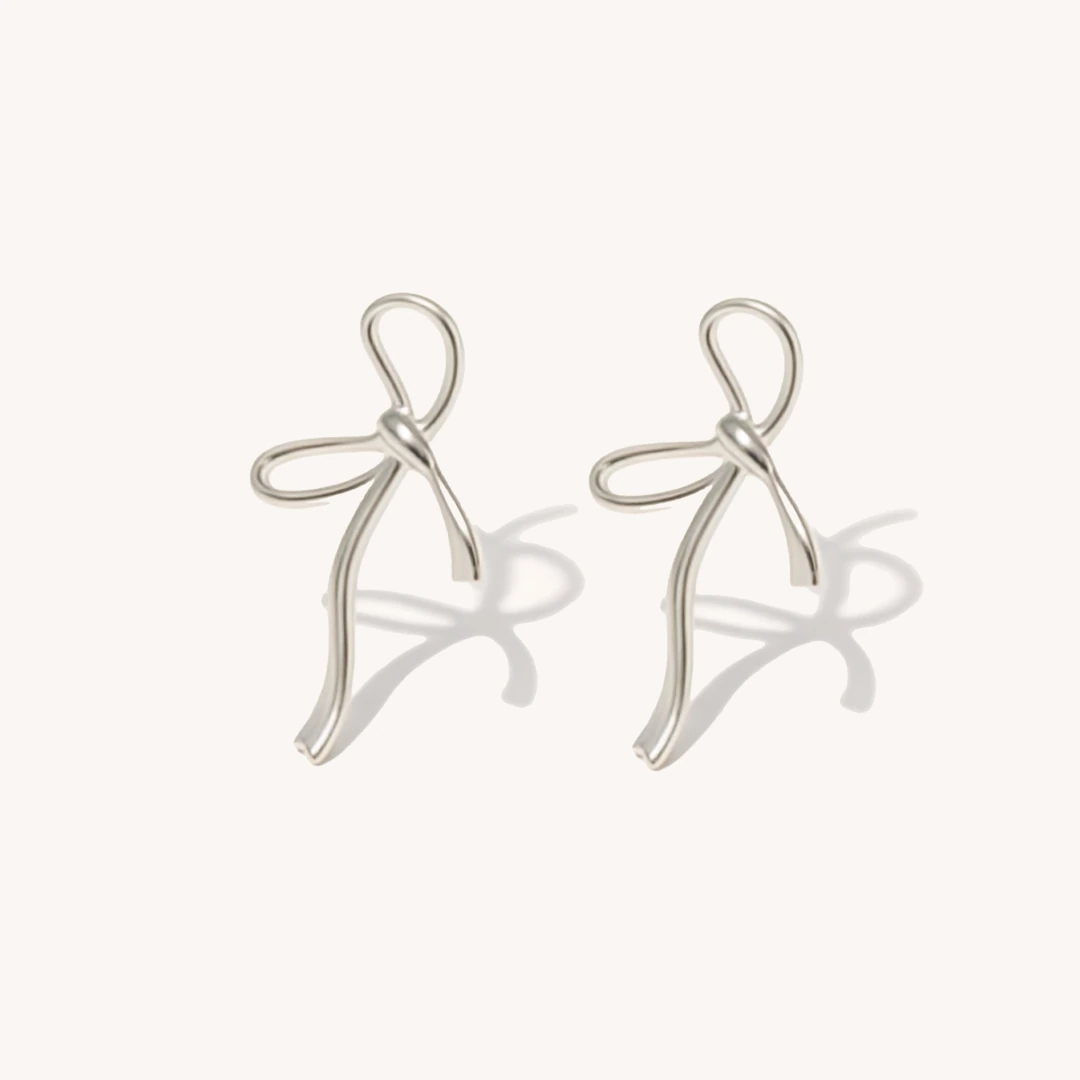 Party Ribbon Stud Earrings