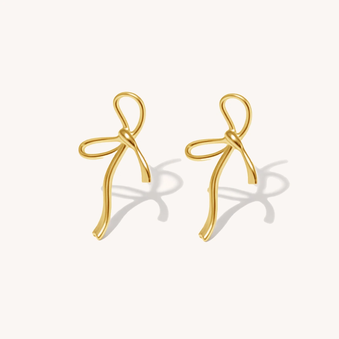 Party Ribbon Stud Earrings