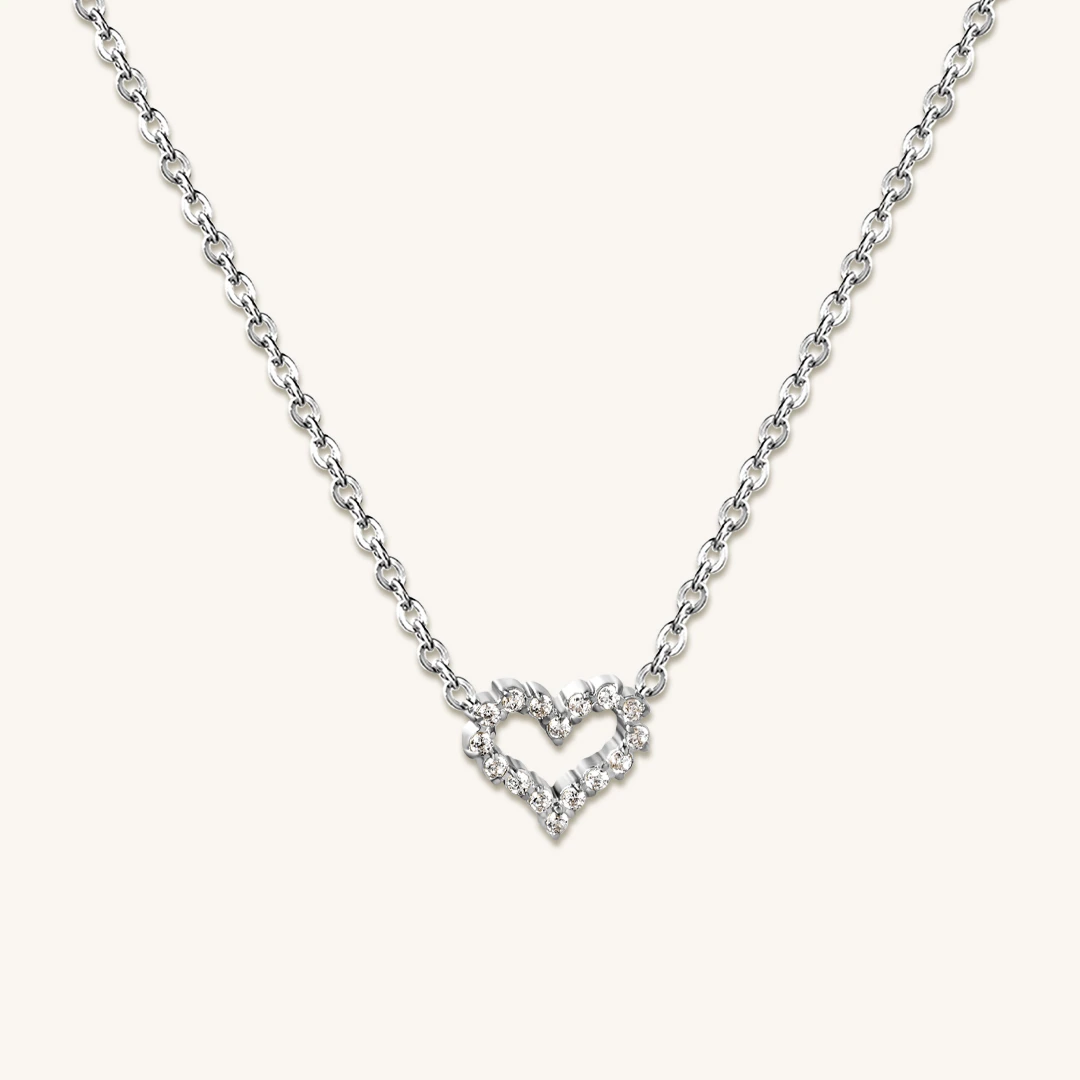Pavé Heart Necklace