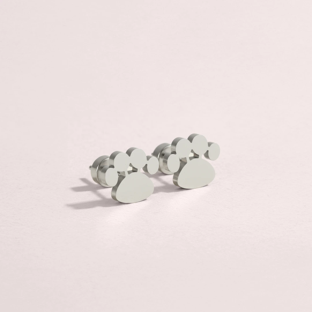 Paw Flat Back Earrings
