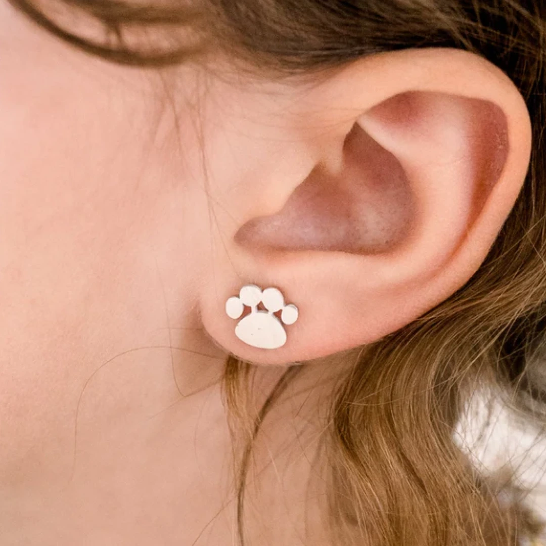 Paw Flat Back Earrings