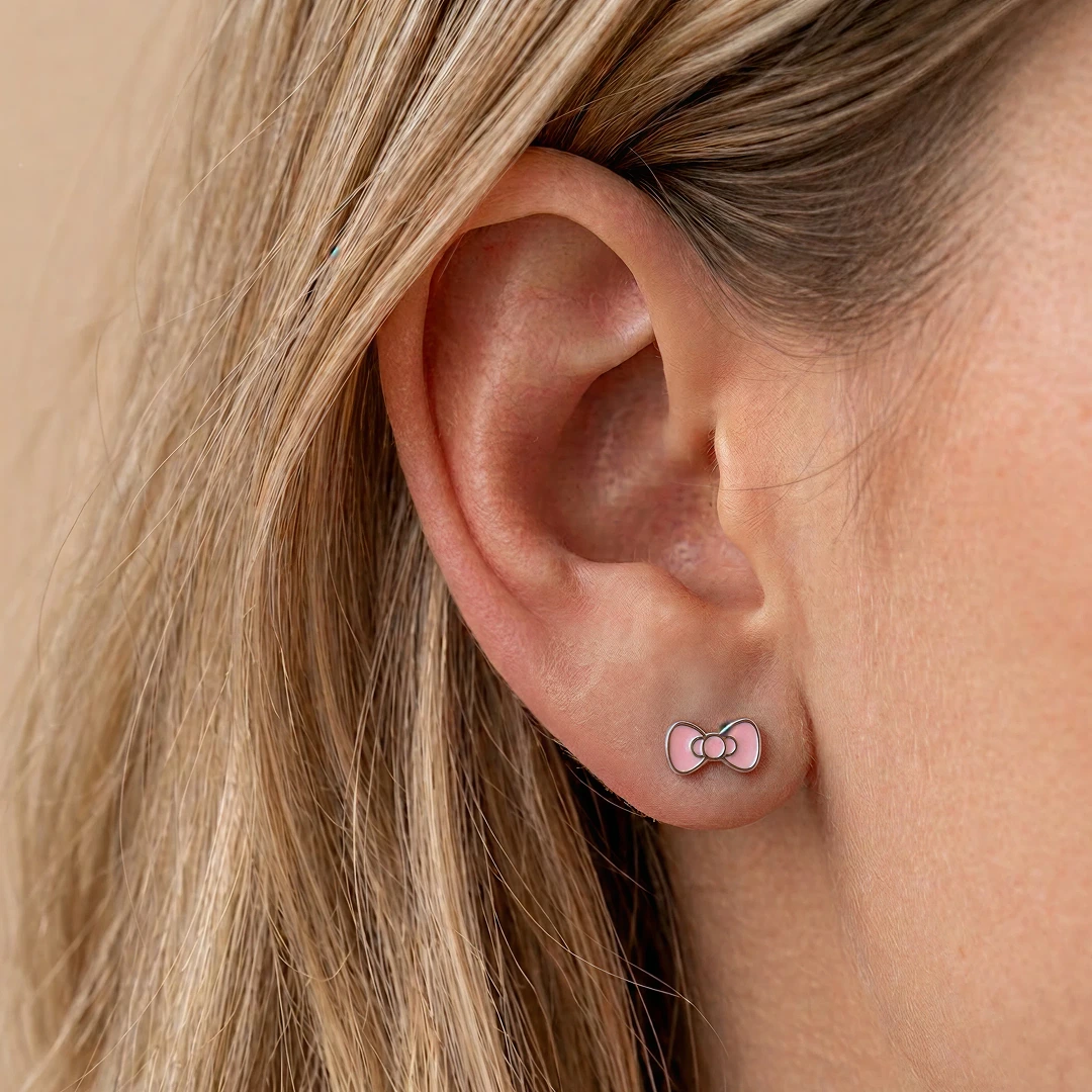Posy Bow Flat Back Earrings