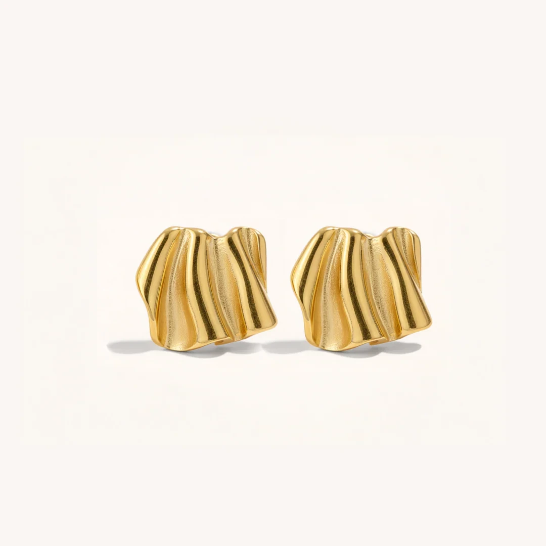 Ripple Stud Earrings