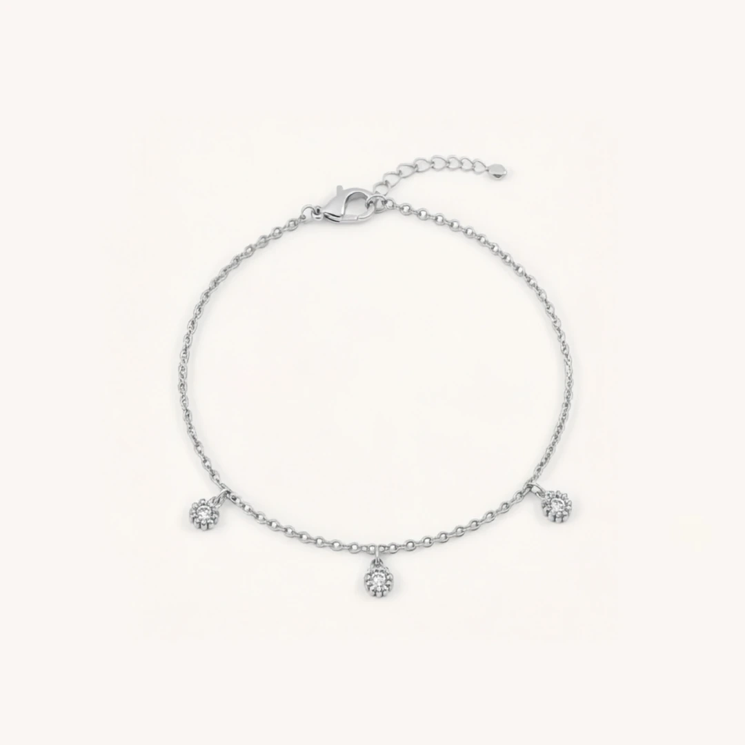 Rope Trim Cubic Zirconia Bracelet
