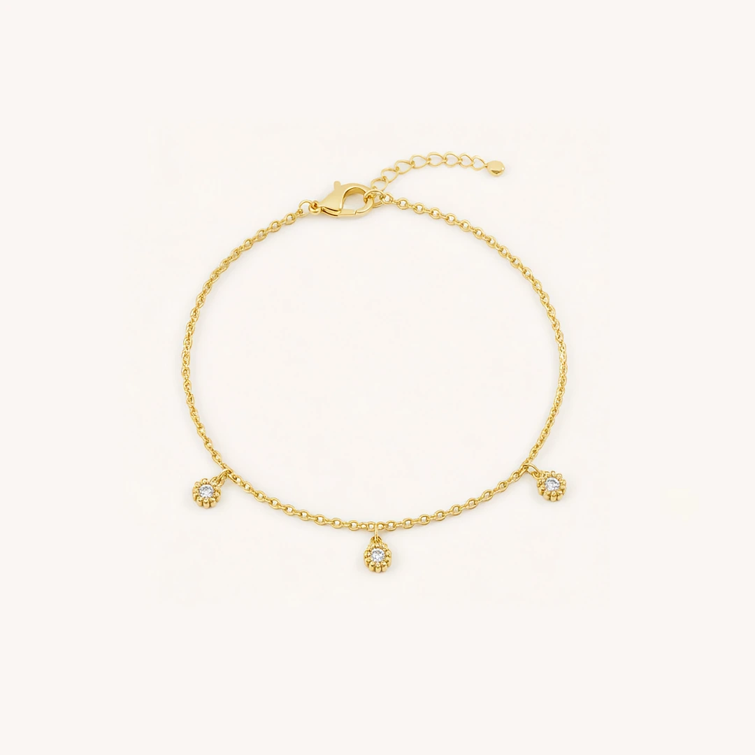Rope Trim Cubic Zirconia Bracelet