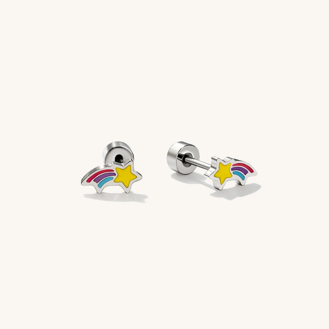 Shooting Star Flat Back Earrings