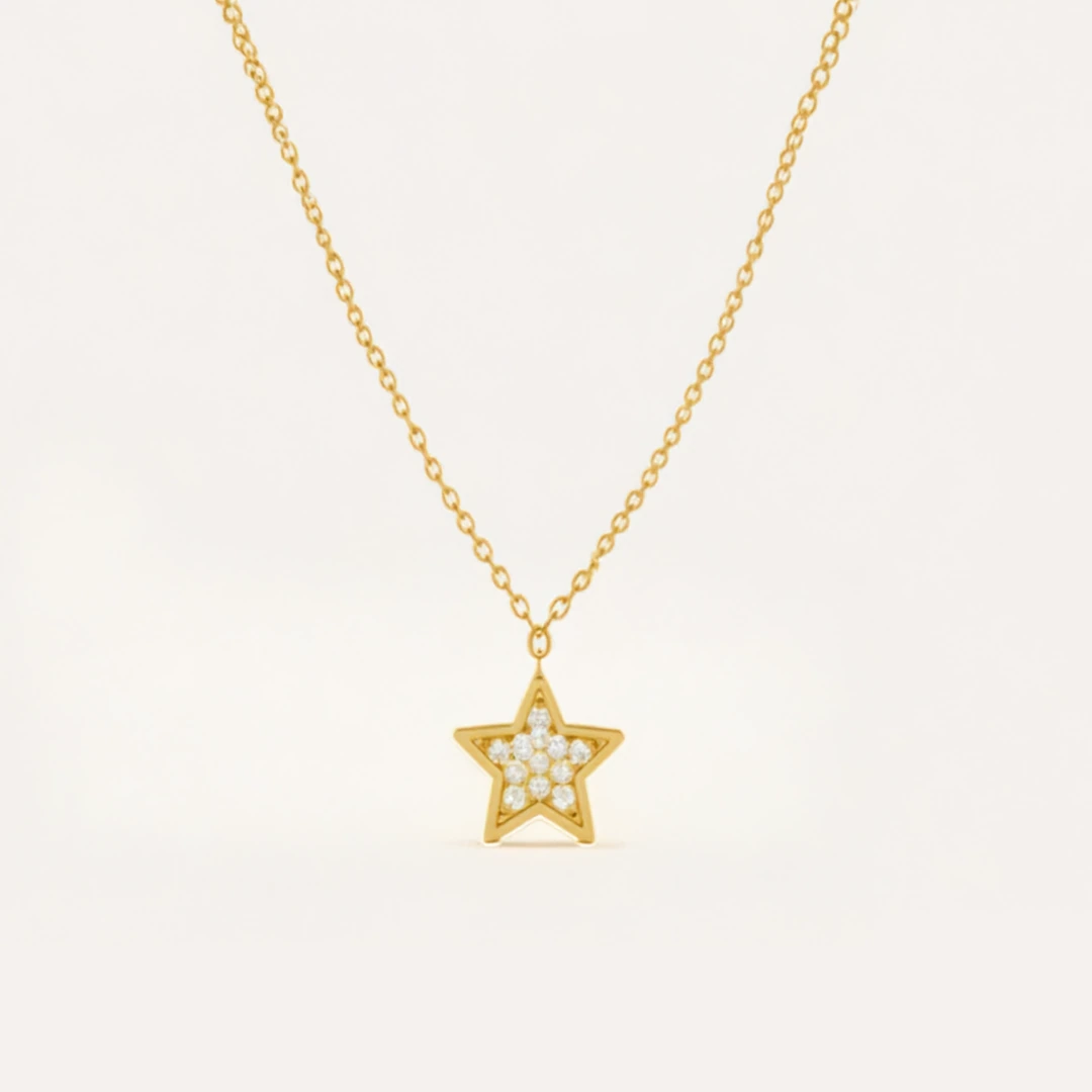 Sparkle Star Charm Necklace