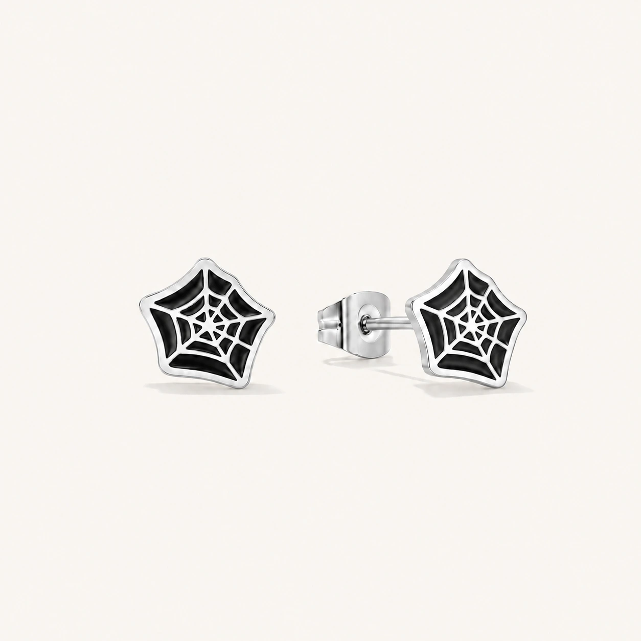 Spider's Web Hypoallergenic Earrings