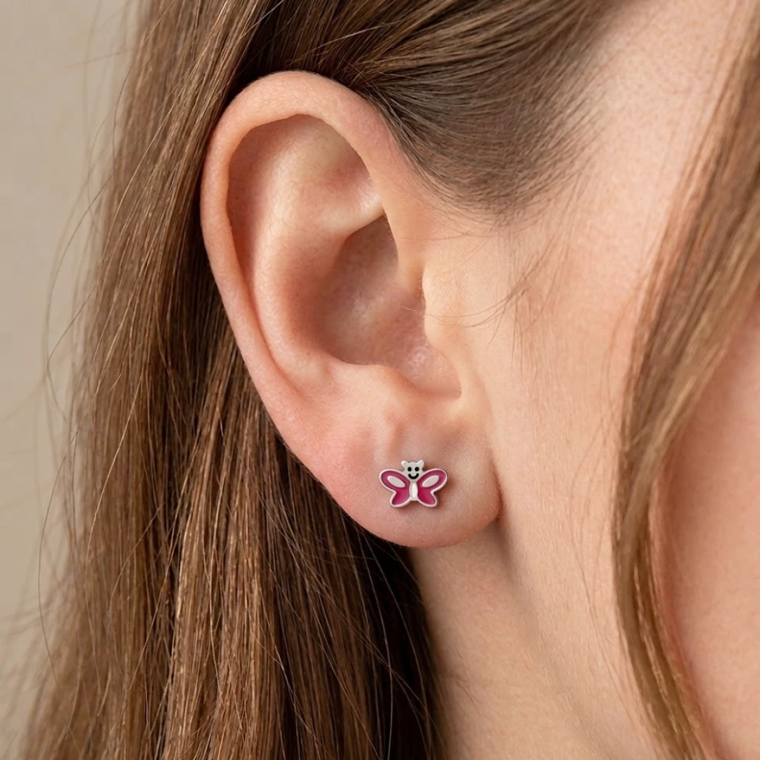 Sunset Butterfly Flat Back Earrings