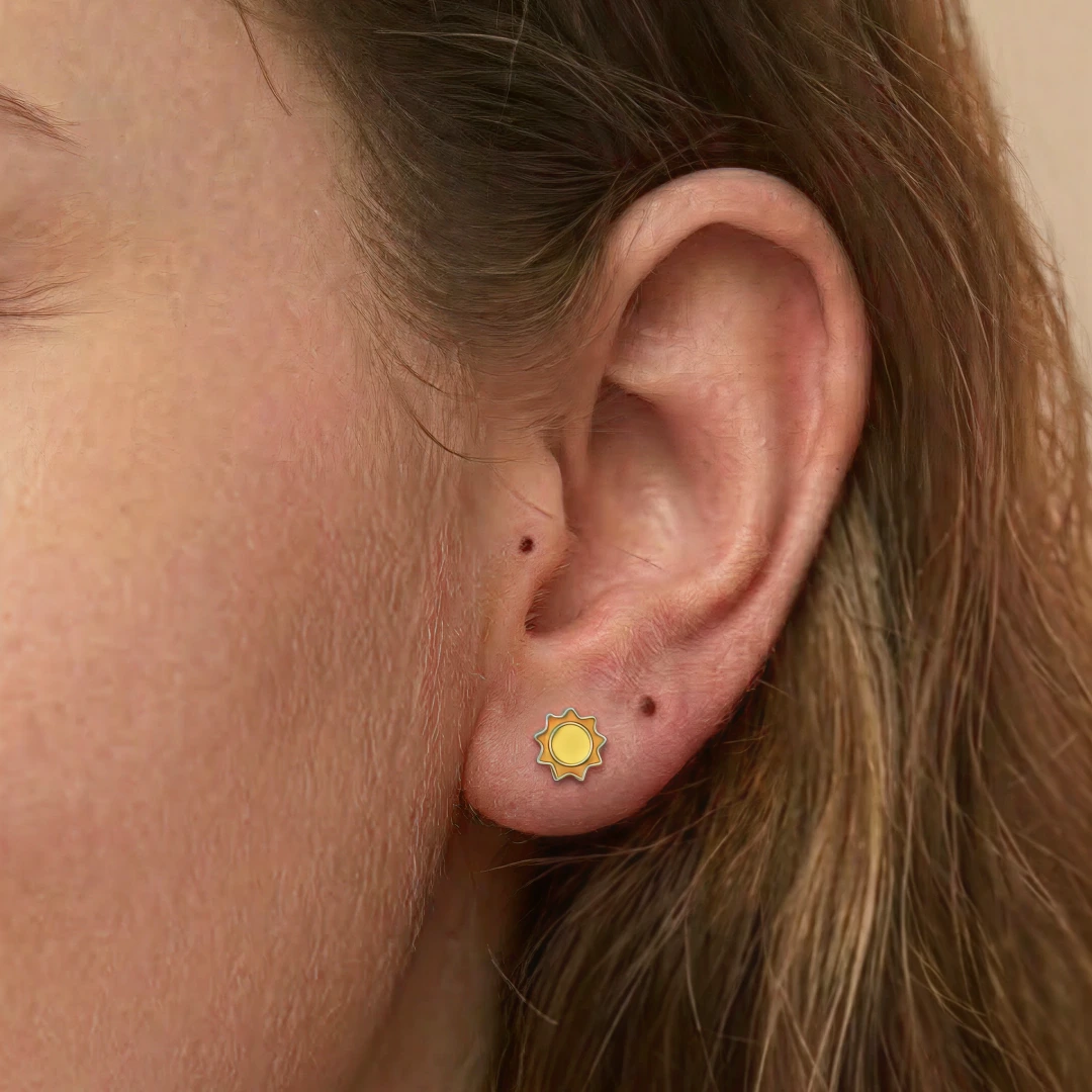 Sunshine Flat Back Earrings