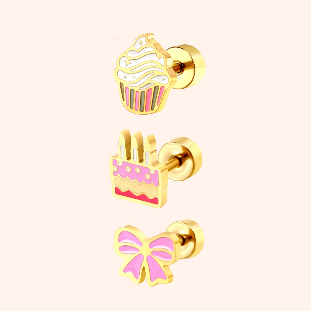 Sweet Celebration Flat Back Set of 3