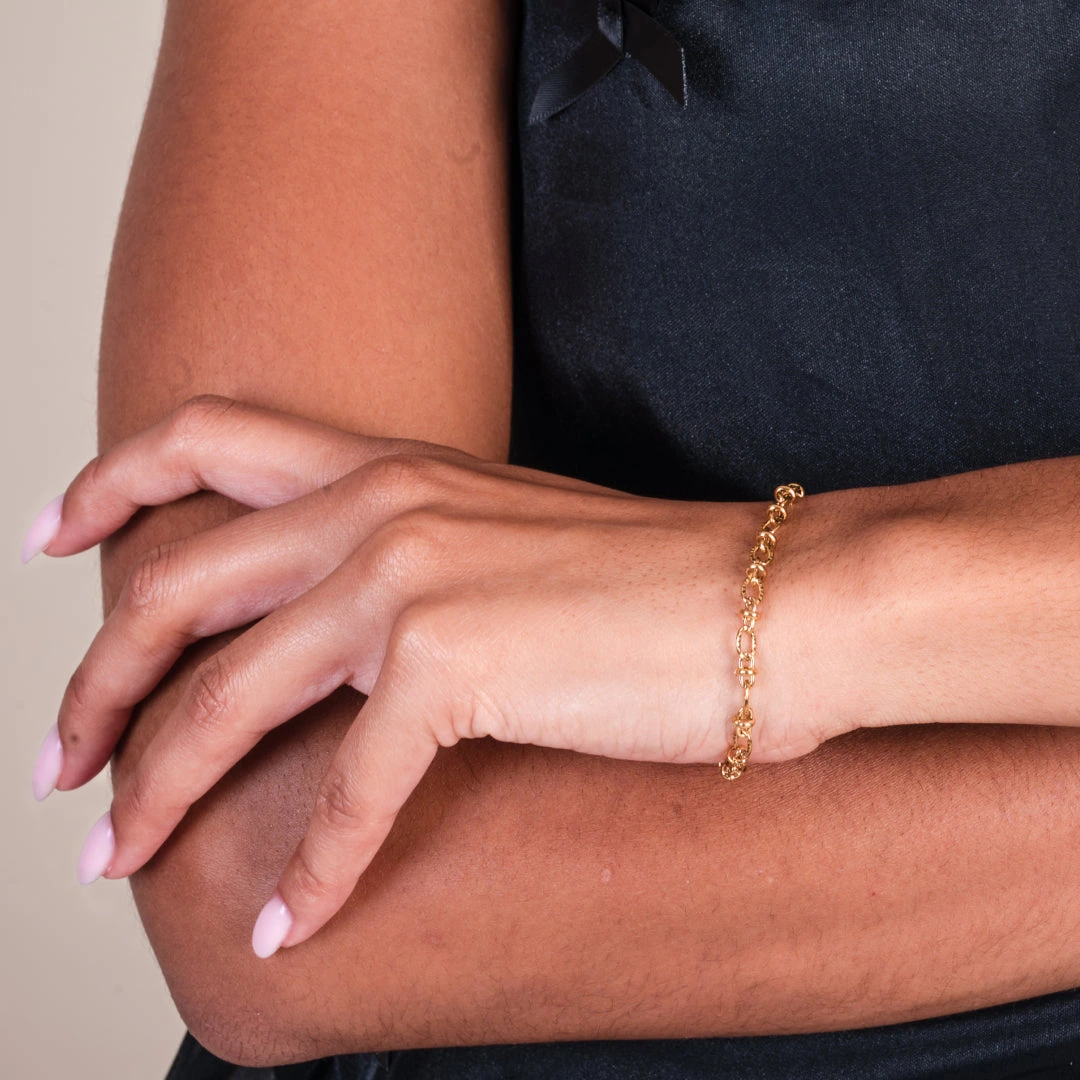 Textured Link Bracelet