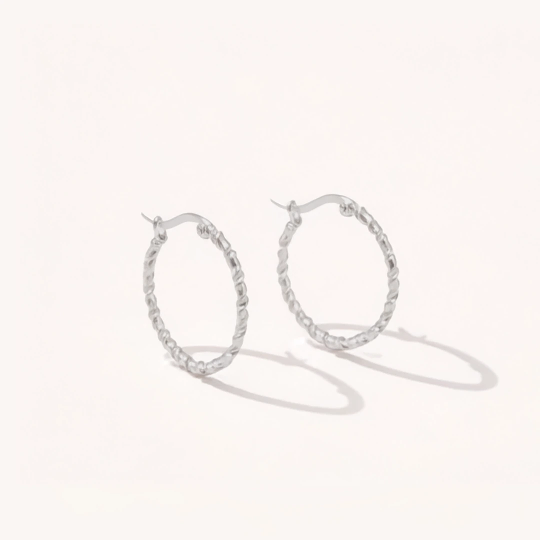 Twisted Hoop Earrings
